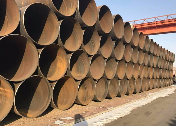 spiral welded pipe for bridge piling