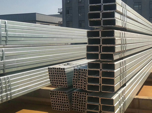 Galvanized square rectangular tubes