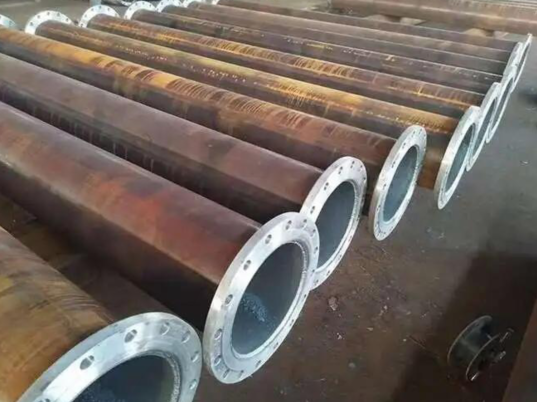 pipe and flange connection