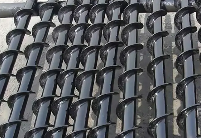 Auger drill pipe