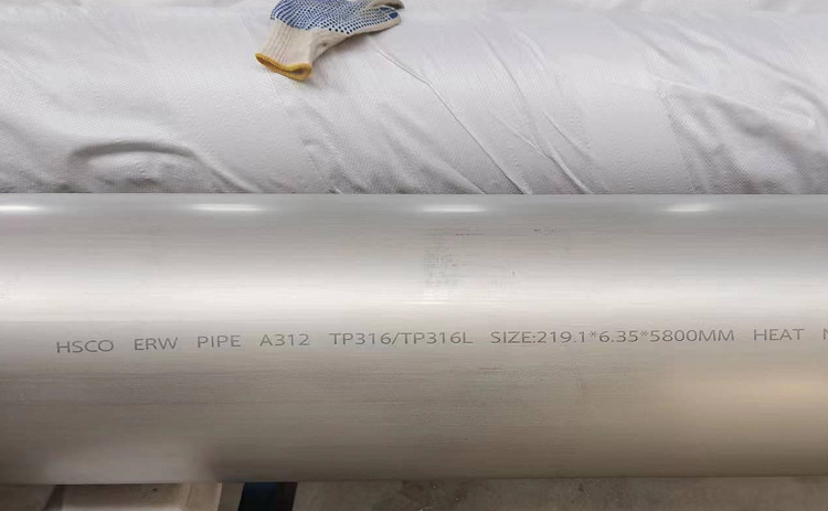 ASTM A312 TP316 stainless steel erw pipe