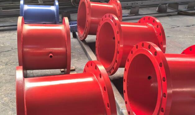 Plastic-coated steel pipe for fire protection 