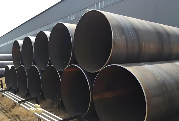 Large diameter spiral welded pipe