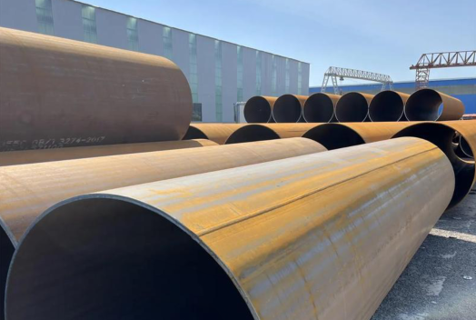 Large-diameter carbon steel pipes