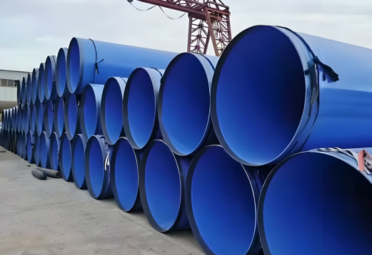 Internal and external FBE coated pipes
