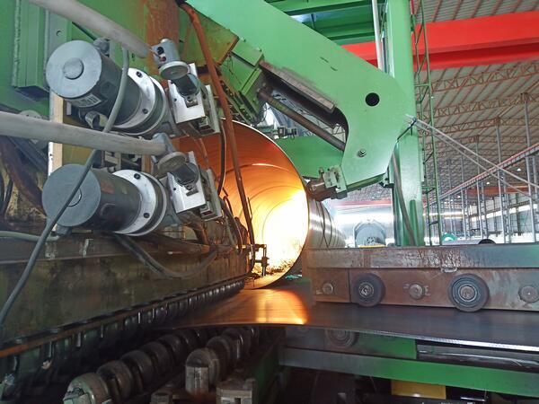 Proceso de fabricación de tubos de acero SSAW
