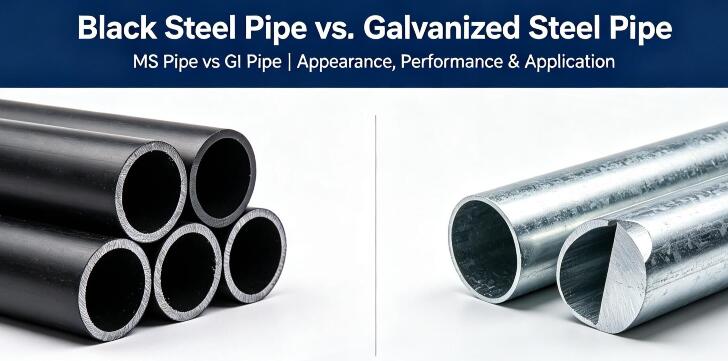 Tubería de acero negra vs. Tubería de acero galvanizado