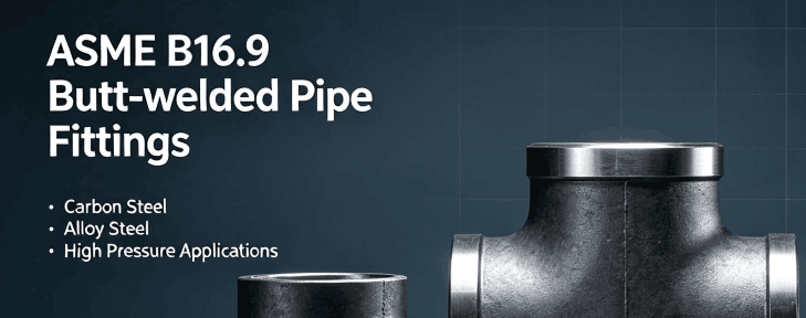 ASME B16.9 Pipe Fittings - elbows, tees, and reducers
